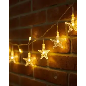 5 Metre Yıldız LED Işık Günışığı Beyaz İç Mekan Dekoratif Aydınlatma