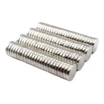 50 Adet 10x2mm Yuvarlak Neodyum Mıknatıs Güçlü Magnet Nikel Kaplamalı