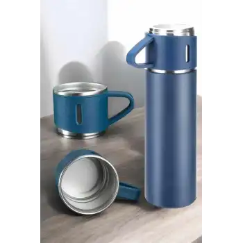 500 ml Kapasiteli Taşınabilir Basınçlı Termos Seti Günlük Kullanım için İdeal