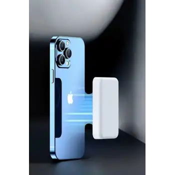 5000 Mah İOS Uyumlu Magsafe Kablosuz Şarj Hızlı Şarj Desteği