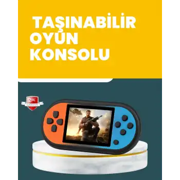 520 Oyunlu Mini Oyun Konsolu AV Çıkışlı HD LCD Ekranlı