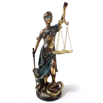 55x17 cm Polyester Adalet Biblosu