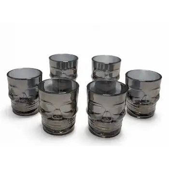 6lı Kurukafa Cam Shot Bardağı Alk5115