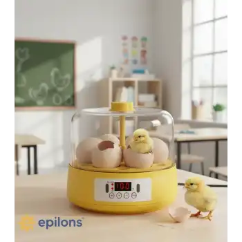 Mini Otomatik Ev Tipi Kuluçka: Elektrikli Tavuk ve Kuş Kuluçka Makinesi 6 Yumurtalı MX-6