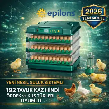 X-192 Model Tam Otomatik Kuluçka Makinesi –Tüm Kanatlı Hayvanlara Uyumlu Yeni Nesil Su Hazneli Süngerli Sistem