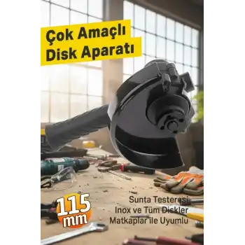 Çok Amaçlı Taşlama Ve Sunta Kesim Diski Aparatı Sert Plastik Seti 115 mm