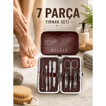 7 Parça Çelik Manikür Pedikür Seti