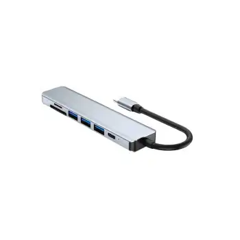 8 Portlu Macbook Çevirici Type C Hub  SD TF USB Çoğaltıcı Ethernet