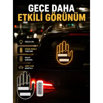 A Kalite Uzaktan Kumandalı LED Park Uyarı Işığı El Figürlü Model