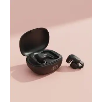 Açık Tasarım Kablosuz Bluetooth Spor Kulaklık LED Ekranlı