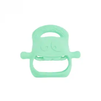 Açık Yeşil Bebek Silikon Diş Kaşıyıcı
