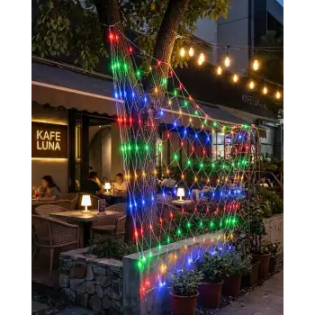 Ağ Şeklinde LED File Işık Dekoratif Ortam Aydınlatma Bahçe Balkon Süsü