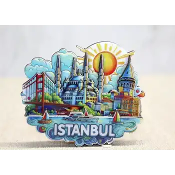 Ahşap İstanbul Temalı Magnet Alk4600