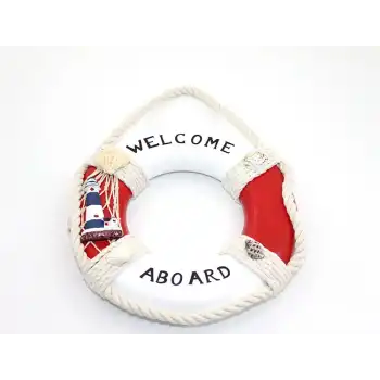 Ahşap Marin Duvara Asmalı Simit Model 2