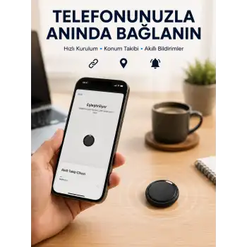 AirTag Akıllı Eşya Takip Cihazı İOS ve Android Uyumlu Uzun Pil Ömürlü