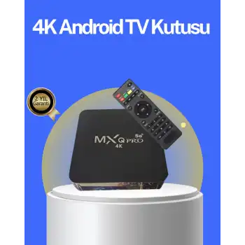 Akıllı Android TV Box – 4K Çözünürlük, 2GB RAM, 16GB Depolama, Hızlı Wi-Fi
