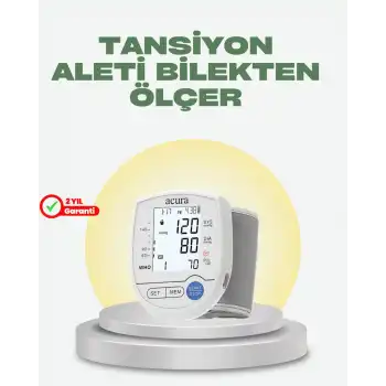 Akıllı Bilek Tansiyon Aleti Hem Şarjlı Hem Pilli Kolay Ölçüm