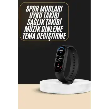 Akıllı Bileklik Android ve İOS Uyumlu Bildirim ve Çağrı Görme Spor Takibi