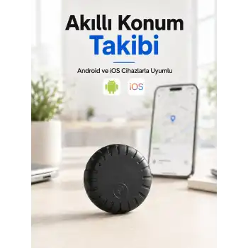 Akıllı GPS Takip Cihazı Android ve iOS Uyumlu 2 Yıl Pil Ömürlü Mini Konum Bulucu