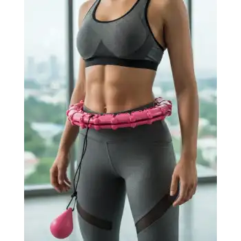 Akıllı Hula Hoop Çemberi 24 Parça Ayarlanabilir Mor Zayıflama Halkası