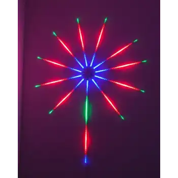 Akıllı RGB LED Havai Fişek Duvar Lambası Kumandalı ve Uygulama Kontrollü