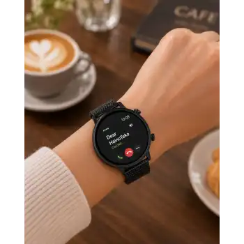 Akıllı Saat Çift Kordonlu Bluetooth Görüşme Destekli Saat