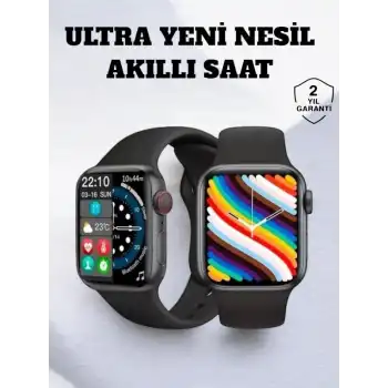Akıllı Saat iOS ve Android ile Uyumlu Şık ve Çok Fonksiyonlu