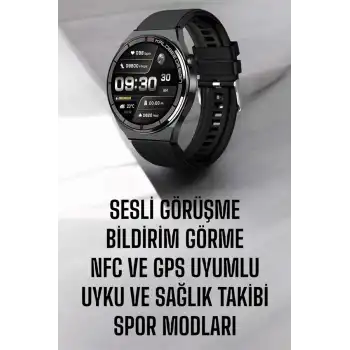 Akıllı Saat Nabız Sensörlü Bildirim Görebilen Spor Modları GPS Takibi