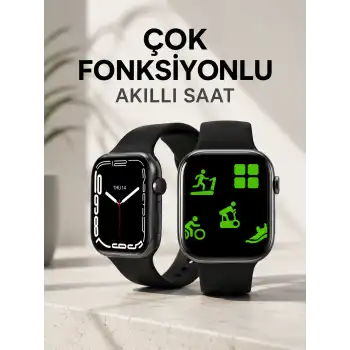 Akıllı Saat Tema Değiştirme Uyku ve Sağlık Takibi Sesli Asistan Bildirim Görme