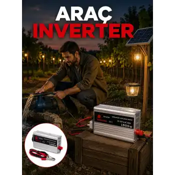 Akü Gücünü Ev Elektriğine Dönüştüren Güçlü İnvertör 1500W