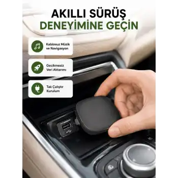 Android Auto Kablosuz Bağlantı Adaptörü 5.8GHz Hızlı WiFi ve Kompakt Tasarımlı Yeni Nesil