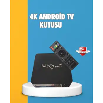 Android TV Box 4K – 2GB RAM 16GB ROM, Kablosuz Wi-Fi Medya Oynatıcı