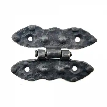 Antika Tarz Dekoratif Pirinç Bodur Menteşe - 75x50 Mm, Oksit