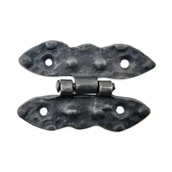 Antika Tarz Dekoratif Pirinç Bodur Menteşe - 75x50 Mm, Oksit