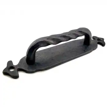 Antika Tarz Dekoratif Pirinç Burgulu Çekme Kol - 148x33 Mm, Oksit