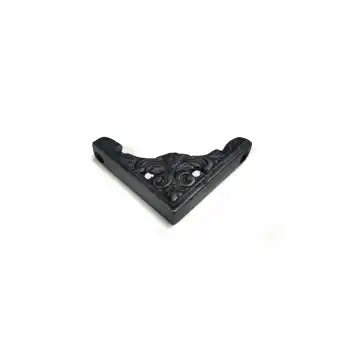 Antika Tarz Dekoratif Pirinç Köşe Süsü - 58x58 Mm, Oksit