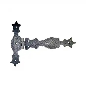 Antika Tarz Dekoratif Pirinç Kuyruklu Zambak Menteşe - 175x248 Mm, Oksit