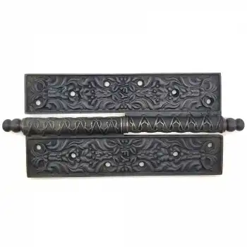 Antika Tarz Dekoratif Pirinç Lüks Okka Menteşe - 20cm, Oksit