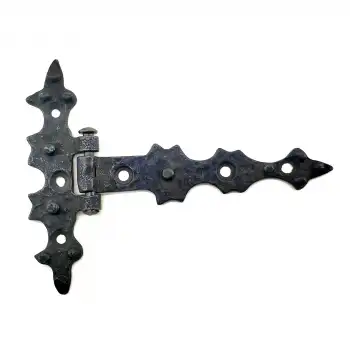 Antika Tarz Dekoratif Pirinç Yıldız Kuyruklu Menteşe - 85x110 Mm, Oksit