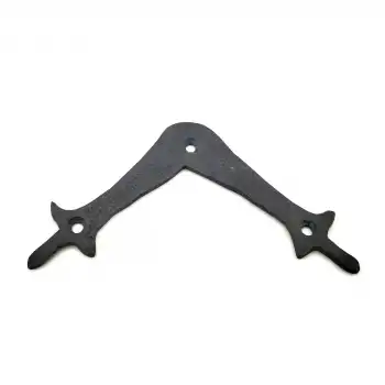 Antika Tarz Dekoratif Pirinç Zambak Gönye - Üst, 107x107 Mm, Oksit