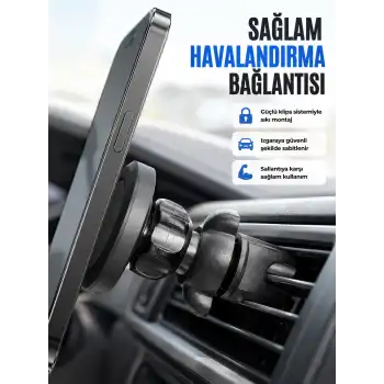 Araç Havalandırma Izgarası İçin Mıknatıslı Telefon Tutucu Stand