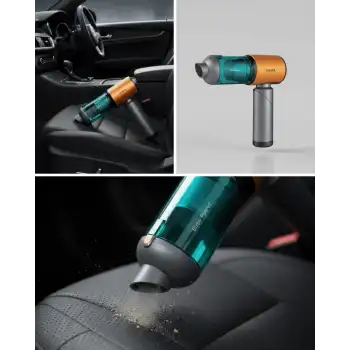 Araç İçin El Tipi Süpürge Güçlü Motor ve Uzun Pil Ömrü