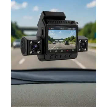 Araç Ön Arka İç Kamera Sistemi Full HD Hareket Sensörlü Kayıt Cihazı