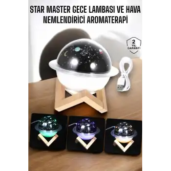 Aromaterapi Hava Nemlendirici Masa ve Gece Lambası