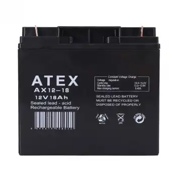 Atex Ax12-18 12v 18ah Akü