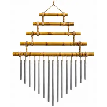 Bambu Metal Çubuklu Rüzgar Çanı No:1022