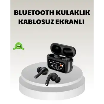 Bluetooth 5.3 ANC Kablosuz Kulaklık – Dokunmatik Kontrol, Dijital Ekran ve Uzun Pil Ömrü