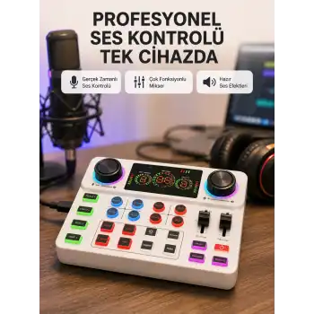 Bluetooth Bağlantılı Karaoke ve Yayın Ses Kontrol Ünitesi