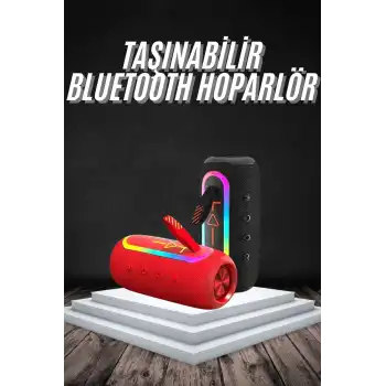 Bluetooth Hoparlör USB Şarjlı Uzun Pil Ömrü Android ve İOS Uyumlu Renkli