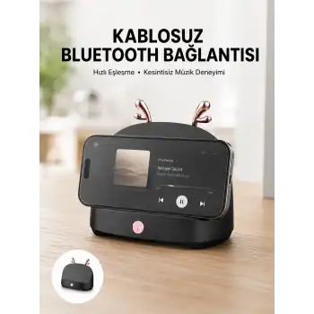 Bluetooth Hoparlör Uzun Pil Ömrü Yüksek Ses Kaliteli Kablosuz Telefon Tutma
